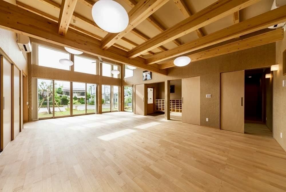 柱の少ない大空間